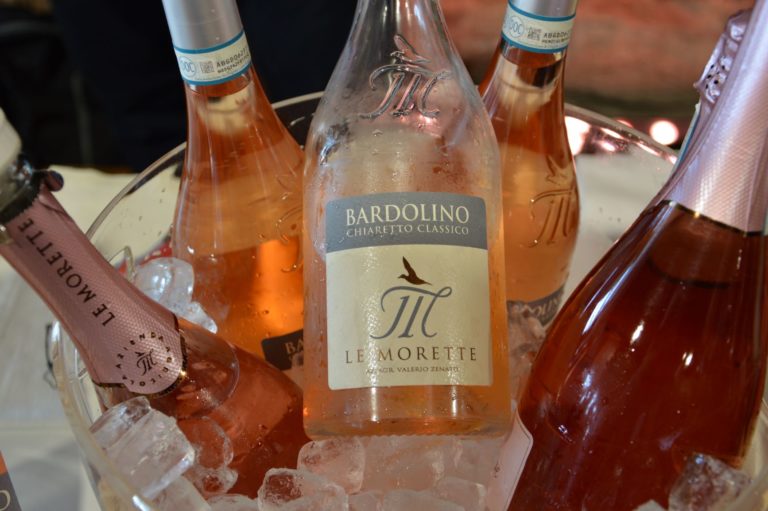 Bardolino Chiaretto wine bottles